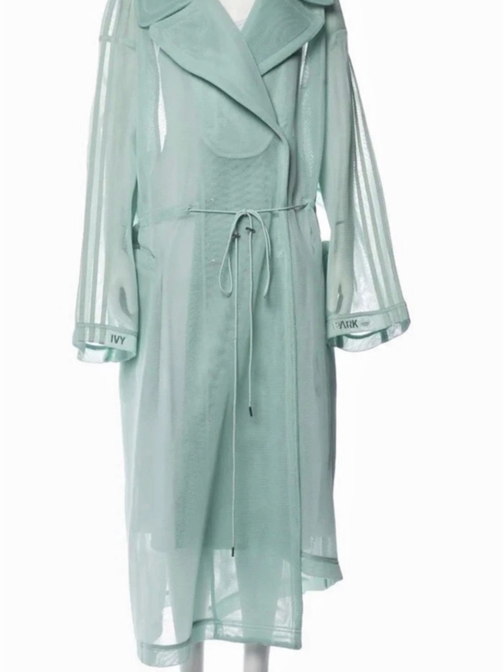 Adidas x Ivy Park Super Mesh Jacket / Trench Coat Trench Coat Green Size M